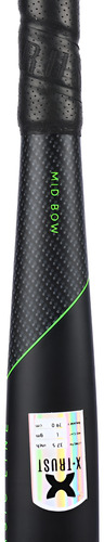 Palo De Hockey X Trust Impulse Mid Bow 5% Carbono Basic Line Color Black Green Talle 37.5