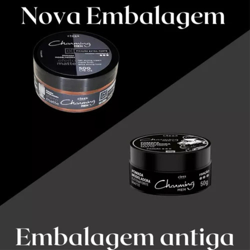 Gel Em Pomada Modeladora Cless Efeito Matte Seco Extra Forte