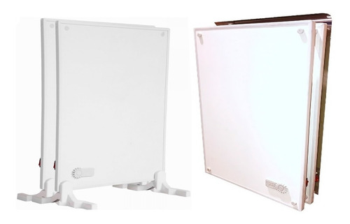 Panel calefactor eléctrico Ecosol Ambiente-Duo Quadrans 900 W Pies y Kit para Amurar
