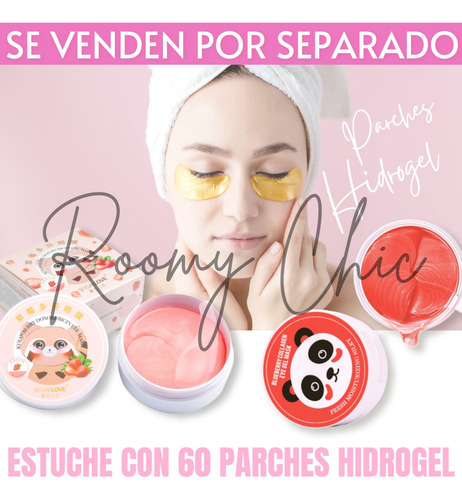 60 Patches Olhos Ácido Hialurônico 20 Patches Lábios Hidrogel Tipo de pele 60 Patches Olhos - Azul Céu