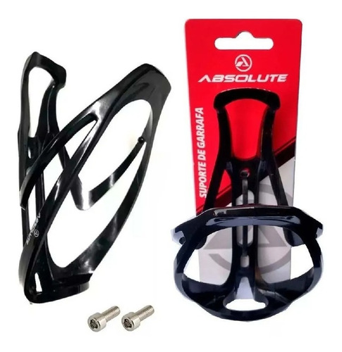 Suporte Caramanhola Garrafa De Bike Nylon Absolute Nero Cor Preto