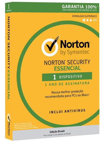 Norton Security Antivírus 1 Pc Ou Mobile Original (1 Ano)