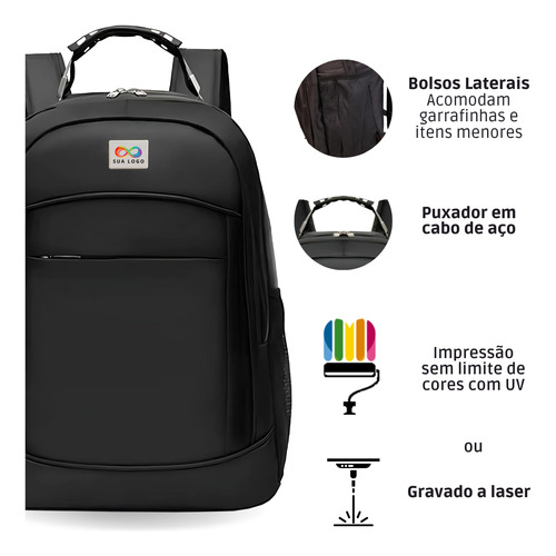 12 Mochilas Personalizadas Com Logo Brinde Empresa Eventos