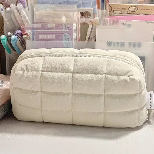 Estuche Para Lápices Con Forma De Almohada, Acolchado, Multi