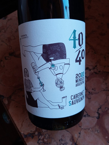 Vino 40 / 40 Cabernet Sauvignon By Lucas Pfister X Botella !