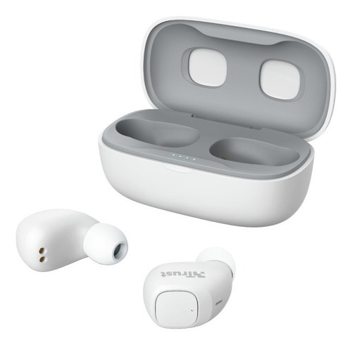 Auriiculares In Ear Trust Nika Compact Bluetooth Color Blanco