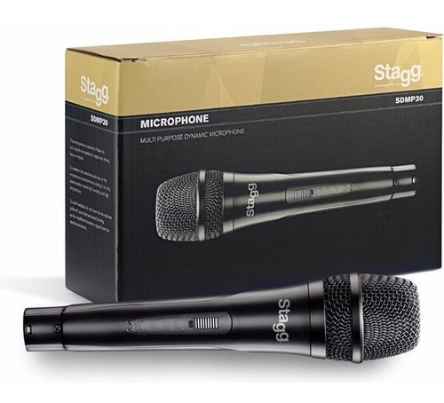 Imagen 1 de 4 de Microfono Stagg Sdmp30 Karaoke Niños Canto Bar + Cable