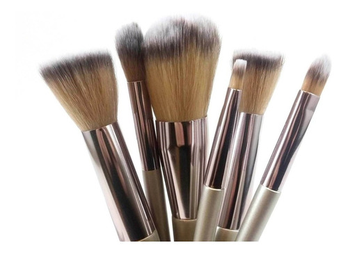 Imagen 6 de 10 de Set Profesional Maquillaje 14 Brochas Y Pinceles En Estuche