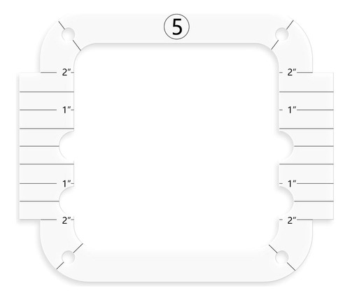 Sldhr Plantilla Acolchado Movimiento Libre Serie 5 Marco 5)