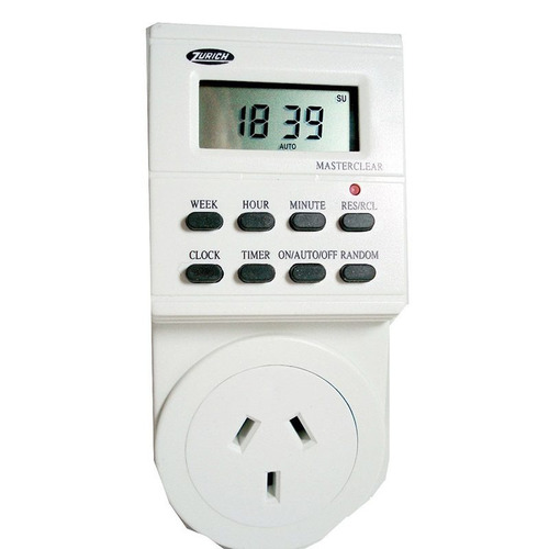 Imagen 1 de 8 de Timer Programable Digital Enfufable Zurich Vidriera Heladera