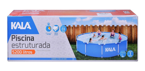 Piscina De Armação 5200l Com Kit Reparo Kala