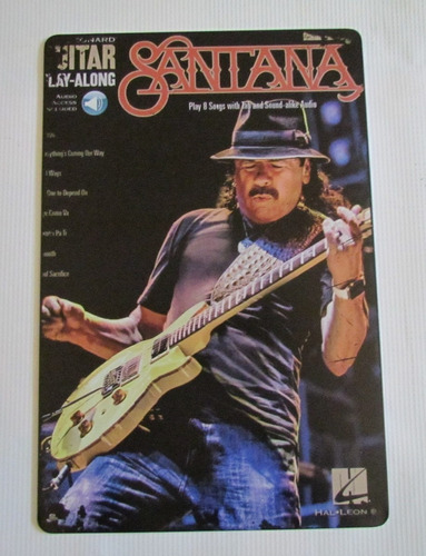 Poster Cartel Placa Guitarrista Santana Decoracion Bar Rock 