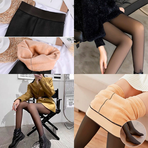 Medias Calza Termica Leggins Piel Con Corderito Pack X 2