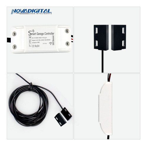 Kit Garagem Automatica Inteligente Wifi Com App Alexa Google