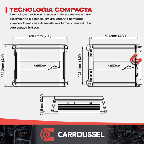 Amplificador Módulo Som Carro 1600w Rms 1 Canal Soundigital