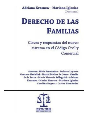 Derecho De Las Familias Adriana Krasnow - Mariana Iglesias