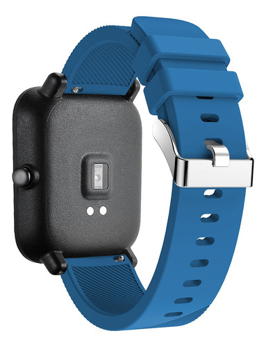 Correa 20mm Deportiva Reforzada Para Garmin Forerunner 165 Azul Marino 2 Cm