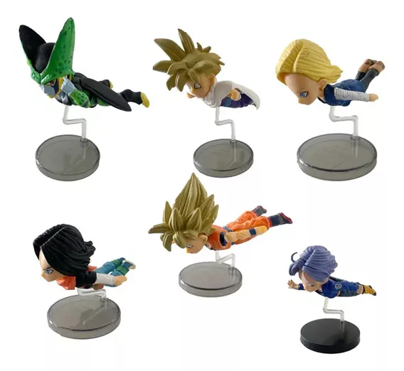 Set 6 Figuras Coleccionables Dragon Ball Z Cell, Goku, Trunk