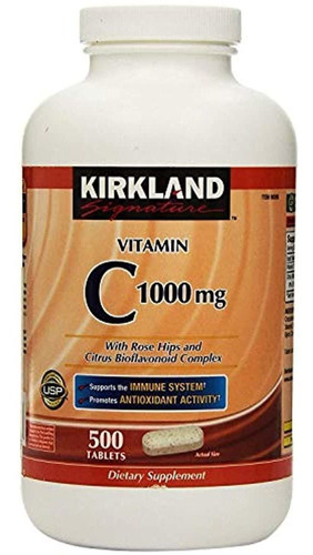 Kirkland Signature Vitamin C W / Rose Hips 500 Tabletas