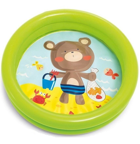 Minha Primeira Piscina 15 L Urso Verde - Intex