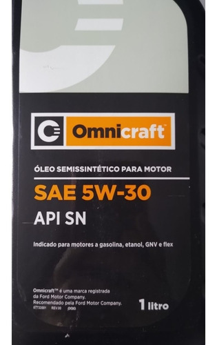Oleo Motor Semi-sintetico 5w30sn Motorcraft 1l