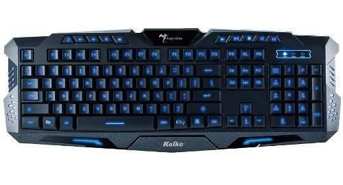 Teclado Gamer Kolke Force Con Luces De Colores Led Usb