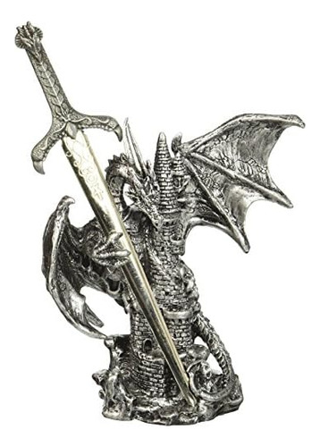 Dragon Collection With Sword Collectible Fantasy Decora...