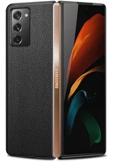 Capa Capinha Galaxy Z Fold 2 7.6 Leather Luxo Case Impacto