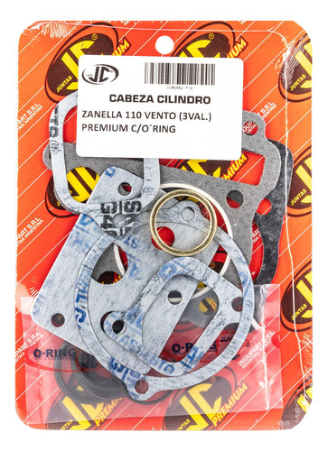 Junta Tapa Cilindro Zanella Vento 3v 110 Premium Oring Jc