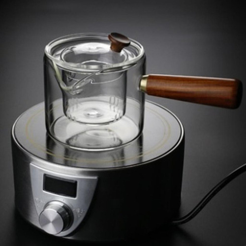 Qk Bule Vidro Borosilicato Chaleira 500ml Com Cabo