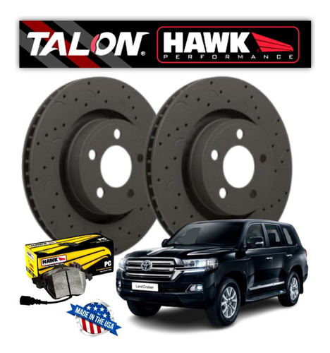 Discos De Freno Toyota Land Cruiser 200 08-14 Del. Hawk