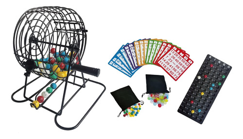 Set De Juegos De Bingo Seetoogames Deluxe, Jaula De Metal De