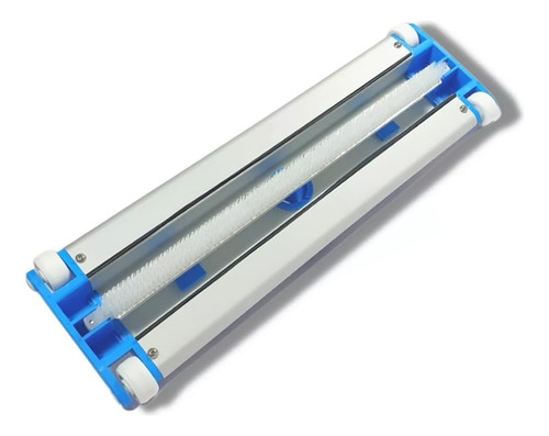 Limpiafondo De Aluminio De 44.5cm Con Ruedas Y Cepillo Barrefondo Para Piletas + Palo Mango Barral Caño Extensible Barre Fondo 2,4 Mts Ø 32mm