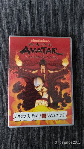 Dvd Avatar - A Lenda De Aang - Livro 3: Fogo - Volume 3