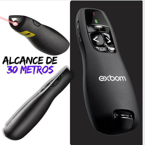 Apresentador Logitech Laser Point Vermelho Rf2.4ghz Slide Nf