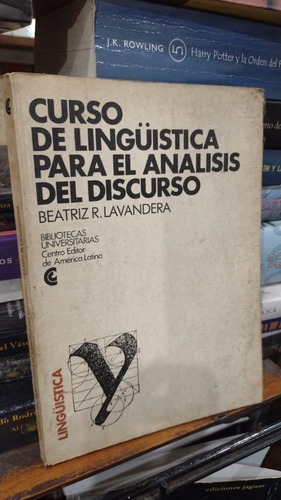 Beatriz Lavandera - Curso Linguistica Analisis De Discu&-.