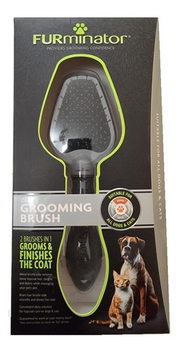 Cepillo Dual Grooming Brush Furminator Para Gatos Y Perros