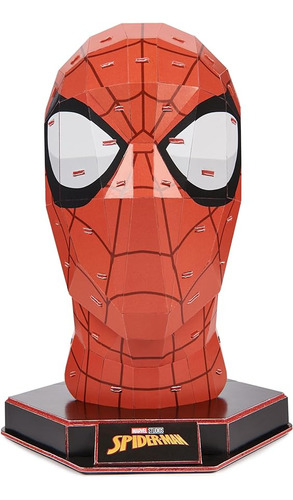  Rompecabeza 4d Build Marvel Spiderman Rostro C/soporte 