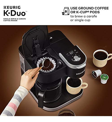 Cafetera Keurig K-duo, Cafetera Individual Y Jarra De 12 Taz