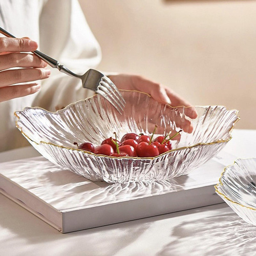 Plato De Postre Redondo Con Forma De Cesta De Frutas, Decora