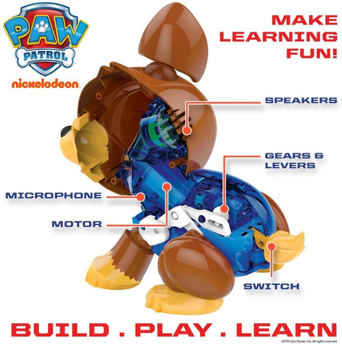 Imagen 8 de 8 de Paw Patrol Crea Tu Propio Robot Interactivo 20 Piezas +3años