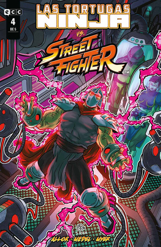 Las Tortugas Ninja Vs. Street Fighter  4 De 5 - Allor  - *