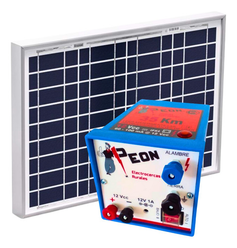 Boyero Electrificador Peón Con Panel Solar 35 Km Certificado