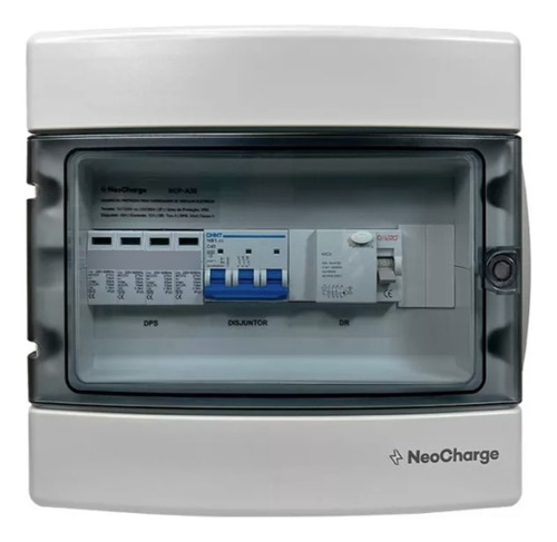 Kit Carro Elétrico Carregador + Quadro Proteção Wallbox 22kw