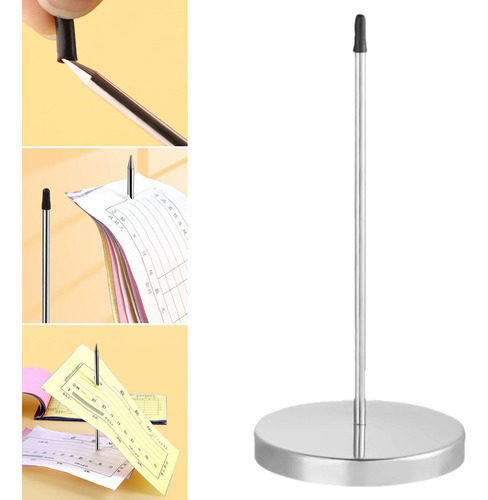 4 Soporte Para Recibos Con Base Redonda, Soporte Para Notas,