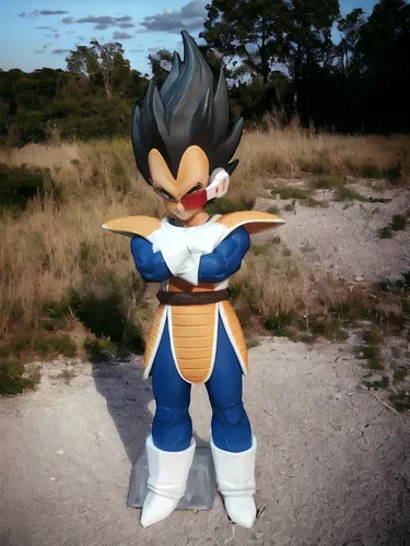 Figura Príncipe Vegeta Con Rastreador De Dragón.