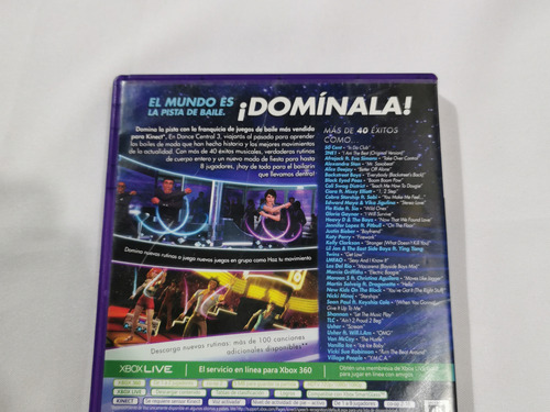 Kinect + Dance Central 3 + Dance Paradise Xbox 360 (Usado)