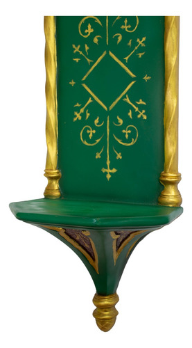Imagem 3 de 5 de Oratório Peanha Castelo Gótico 90cm Verde