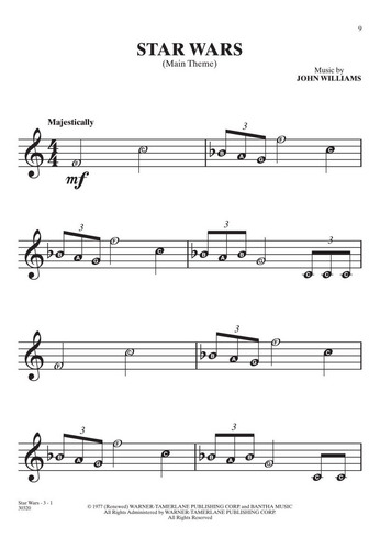 Selections From Star Wars For Recorder: Easy Recorder Songbo