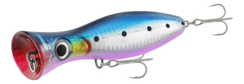 Isca Artificial De Pesca Fat Popper 65 Floating - Crown Cor Azul-celeste